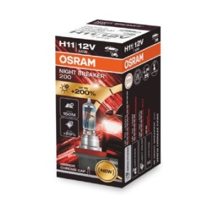 Bec 12V H11 55 W Night Breaker +200% Osram