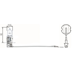 Bec Hella H3 12V 55W PK22s