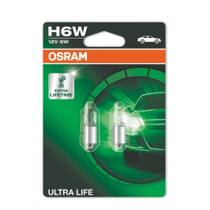 Bec Osram Ultra Life H6W 12V 6W BAX9s