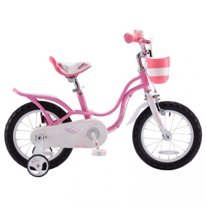Bicicleta Copii Royal Baby Little Swan - 14 Inch, Roz