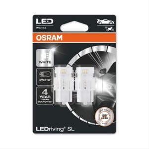 BLISTER 2 BECURI LED TIP W21W ALB