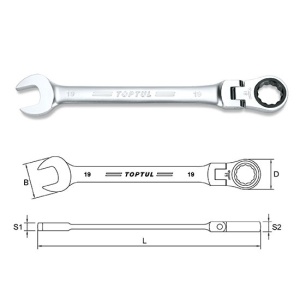 Cheie combinata cu clichet 13 mm