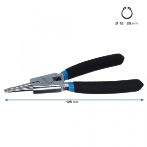 Cleste Drept Ptr Inele Seeger Ptr Inele De Siguranta Exterioare, 125 Mm-Brilliant Tools - Bt067005