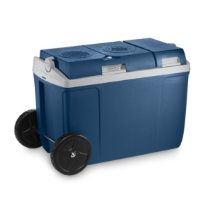 Cutie termoelectrica cu roti pentru transport usor Mobicool W38 AC/DC , alimentare la 12V DC/230V AC, capacitate 37 litri