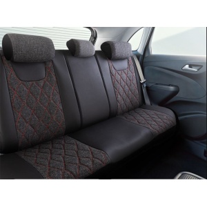 Duster II (2018-2024) - Set Huse scaune Marmaris Gri - Rosu - realizate special pentru Duster - Img 2
