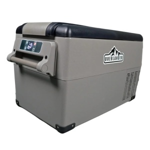 Frigider auto portabil Overlander 35L pentru camping, 12V/24V/220V, Bluetooth, display LED, răcire și congelare -20/+20°C