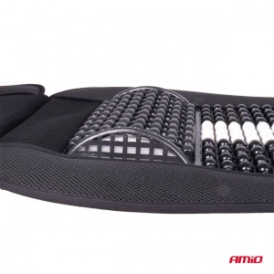 Husa scaun auto cu bile de masaj, suport lombar si tetiera, dimensiuni 131 x 46 cm, culoare Neagra - Img 7