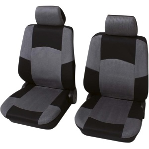 Huse auto Petex, Classic, gri/negru, set 2 huse
