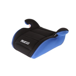 Inaltator auto Sparco Booster F100K, varsta recomandata 4-12 ani, Negru/Albastru