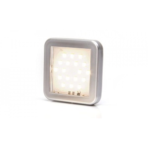 Lampă pentru interior, WAŚ, pătrată albă LW11 12V