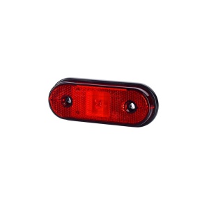 Lampă poziție ovală, Horpol, roșie, aplicată, cu LED
