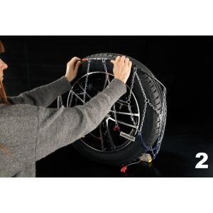 Lanturi antiderapante cu tensionare automata Weissenfels M45 SETTE Clack&Go L130 - 2 bucati/pachet - Img 5