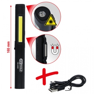 Led Cob Stripe Lampa De Inspectie 350 Lumeni Cu Led Uv Spot ?I Pointer Laser