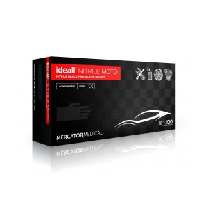 Manusi L ideall nitrile Moto nepudrate Negre 290 mm