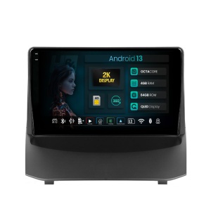 Navigatie 2K HUB64 Ford Fiesta (2009-2012), 4GB RAM, Android 13, Octacore, Slot Sim 4G, DSP, GPS, Wi-FI, Carplay, Android Auto, USB, Bluetooth, Waze, Touchscreen, 9.5 Inch