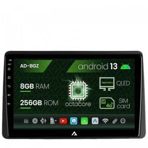 Navigatie Dacia Duster (2018,), Android 13, Z-Octacore , 8GB RAM , 256GB ROM, 10.1 Inch - AD-BGZ10008,AD-BGRKIT366