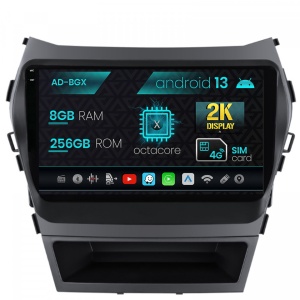 Navigatie Hyundai Santa Fe IX45 (2013-2017), Android 13, X-Octacore , 8GB RAM , 256GB ROM, 9.5 Inch - AD-BGX9008,AD-BGRKIT182