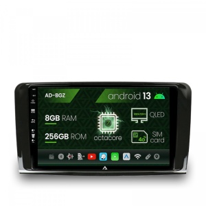 Navigatie Mercedes Benz ML W164 , GL X164, Android 13, Z-Octacore , 8GB RAM , 256GB ROM, 9 Inch - AD-BGZ9008,AD-BGRKIT405