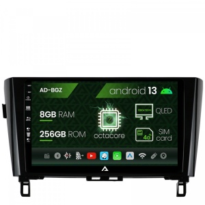 Navigatie Nissan Qashqai , X-Trail (2013,), Android 13, Z-Octacore , 8GB RAM , 256GB ROM, 10.1 Inch - AD-BGZ10008,AD-BGRKIT162