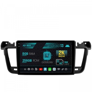 Navigatie Peugeot 508 (2010-2018), Android 13, X-Octacore , 8GB RAM , 256GB ROM, 9.5 Inch - AD-BGX9008,AD-BGRKIT264