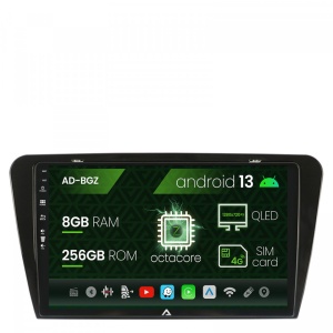 Navigatie Skoda Octavia 3 (2013-2018), Android 13, Z-Octacore , 8GB RAM , 256GB ROM, 10.1 Inch - AD-BGZ10008,AD-BGRKIT026