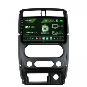 Navigatie Suzuki Jimny (2005,), Android 13, Z-Octacore , 8GB RAM , 256GB ROM, 9 Inch - AD-BGZ9008,AD-BGRKIT315