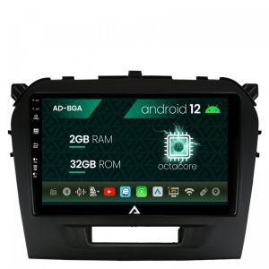 Navigatie Suzuki Vitara (2015,), Android 12, A-Octacore , 2GB RAM , 32GB ROM, 9 Inch - AD-BGA9002,AD-BGRKIT299