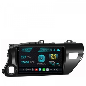 Navigatie Toyota Hilux (2015,), Android 13, X-Octacore , 8GB RAM , 256GB ROM, 9.5 Inch - AD-BGX10008,AD-BGRKIT086