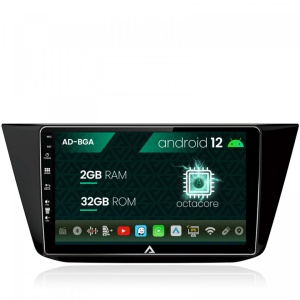 Navigatie Volkswagen Tiguan (2016,), Android 12, A-Octacore , 2GB RAM , 32GB ROM, 10.1 Inch - AD-BGA10002,AD-BGRKIT036