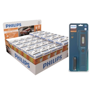 Pachet becuriI PHILIPS 12V (20*H7 + 10*H4) + Lampa LED PHILIPS GRATIS