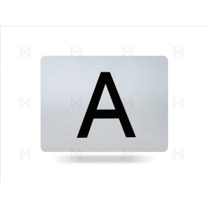 Placuta insemn A MVM VEM044/F, pliabila vertical, din aluminiu