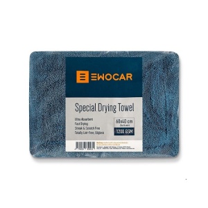 Prosop uscare ultra absorbant albastru Ewocar 60x40cm, 1200GSM
