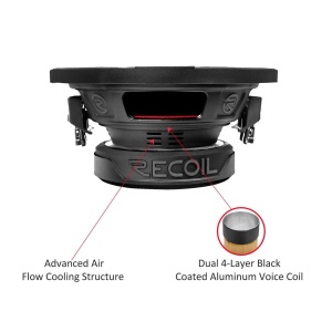 RW8D2 SUBWOOFER RECOIL DE 20CM (8"), 2+2Ω, 400W