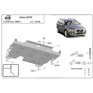 Scut motor metalic pentru și cutie de viteză Volvo XC70 ( 2007 - 2016 )