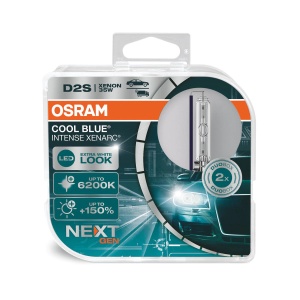 Set 2 becuri auto xenon D2S OSRAM Cool Blue Intense Next Gen, 35W, 85V , +150%