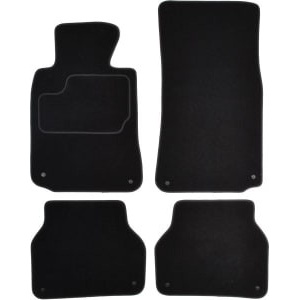 Set 4 covorase auto MAMMOOTH, Velur, pentru BMW 5 (E39) 1995-2004 SALOON, Negru