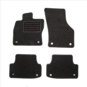 Set 4 Covorase mocheta Petex pentru Audi A3 (8V) Sportback A3 Sedan de la 2014-, negru/grafit