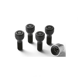 Set 4 suruburi/prezoane + cheie antifurt roti Originale/OE, M14X1,25