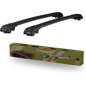 Set bare transversale portbagaj de tip Wingbar, TRX1-78-86, Culoare argintie, dedicate pentru RENAULT CLIO (MK4) 2013-2024