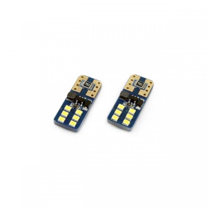 Set becuri auto cu LED CANBUS UltraBright T10e W5W 12 SMD Alb 12/24V