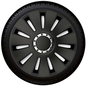 Set capace roti Petex 17" Silverstone Pro Black, negru, calitate premium