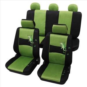 Set Complet Huse Scaune (Fata-Spate) Verde -Gecko- Petex