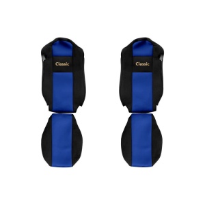 Set huse scaun camion, F-core, Classic, pentru MERCEDES ACTROS MP4 / MP5, Albastru