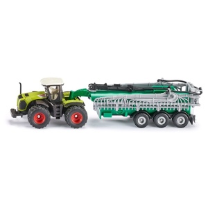 Tractor Claas Xerion cu cisternă vacuum Samson la scara de 1:87
