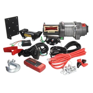 Troliu electric ATV, 4500 lb/2041 kg, 15 m, DRAGON WINCH - cablu otel