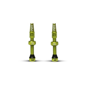 Valva Tubeless bicicleta P2R TV46GR, AL, 46mm, Verde Lime (OEM)