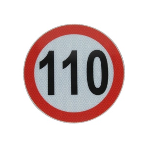 Autocolant reflectorizant 110km/h Ã 20 cm, Cargoparts