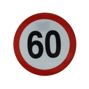 Autocolant reflectorizant 60km/h Ã 20 cm, Cargoparts