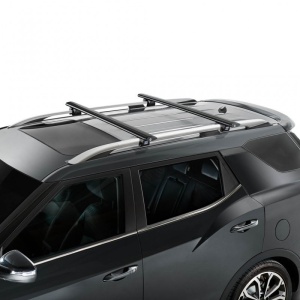 Bare transversale din aluminiu Cruz Airo R Black pentru Jeep Cherokee (KK) 2008-2013 cu bare longitudinale - Img 2