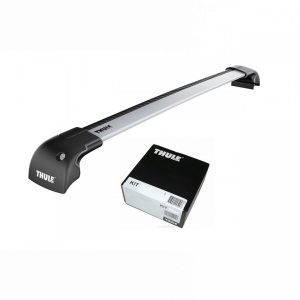 Bare transversale Thule Rapid System Wingbar Edge Silver dedicate pentru BMW 5-serie, 4 usi Sedan, model 2010-2017 , sistem cu prindere in puncte fixe